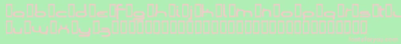 Loopsofw Font – Pink Fonts on Green Background