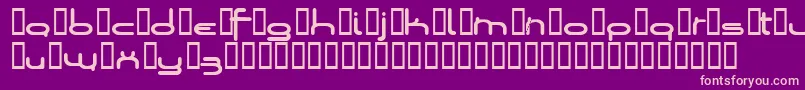 Loopsofw-Schriftart – Rosa Schriften auf violettem Hintergrund