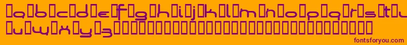 Loopsofw Font – Purple Fonts on Orange Background