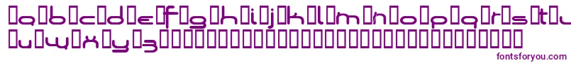 Шрифт Loopsofw – фиолетовые шрифты