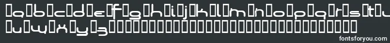 Шрифт Loopsofw – белые шрифты на чёрном фоне