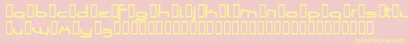 Loopsofw Font – Yellow Fonts on Pink Background