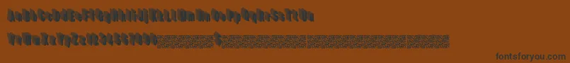 Hardline Font – Black Fonts on Brown Background