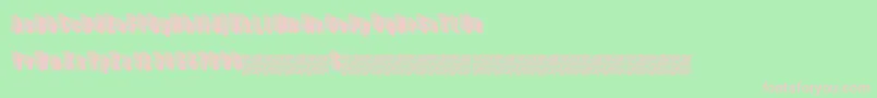 Hardline-fontti – vaaleanpunaiset fontit vihreällä taustalla