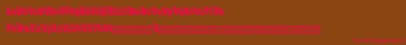 Hardline Font – Red Fonts on Brown Background