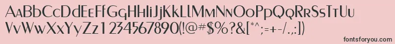 PaqueteLightSsiLight Font – Black Fonts on Pink Background