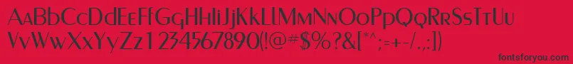 PaqueteLightSsiLight Font – Black Fonts on Red Background