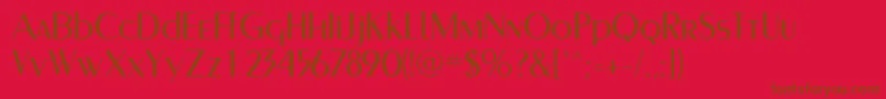 PaqueteLightSsiLight Font – Brown Fonts on Red Background