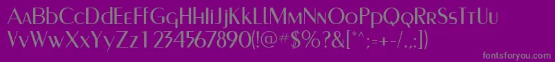 Шрифт PaqueteLightSsiLight – серые шрифты на фиолетовом фоне