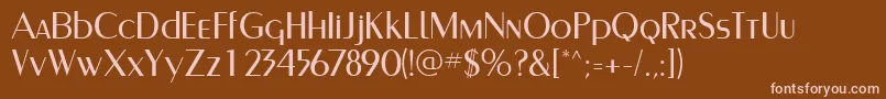 PaqueteLightSsiLight Font – Pink Fonts on Brown Background