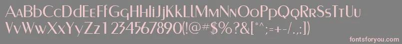 PaqueteLightSsiLight Font – Pink Fonts on Gray Background