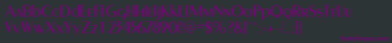 PaqueteLightSsiLight Font – Purple Fonts on Black Background