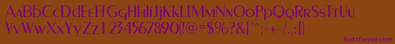 PaqueteLightSsiLight Font – Purple Fonts on Brown Background