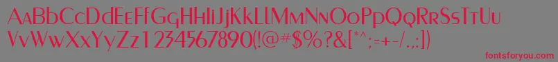 PaqueteLightSsiLight Font – Red Fonts on Gray Background