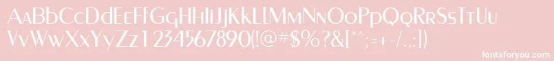 PaqueteLightSsiLight Font – White Fonts on Pink Background