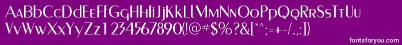 PaqueteLightSsiLight Font – White Fonts on Purple Background