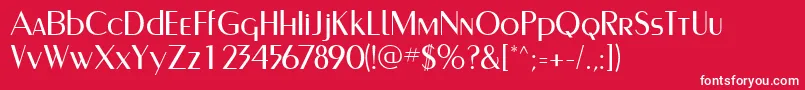 PaqueteLightSsiLight Font – White Fonts on Red Background
