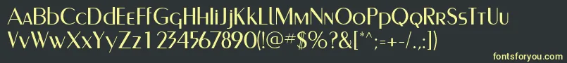PaqueteLightSsiLight Font – Yellow Fonts on Black Background