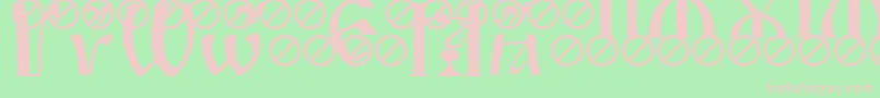 IrmologionBrthacute Font – Pink Fonts on Green Background