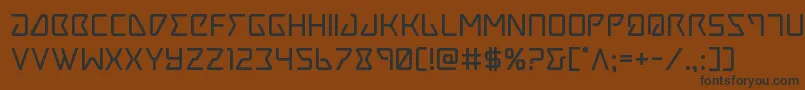 Tracerbold Font – Black Fonts on Brown Background