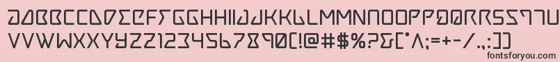 Tracerbold Font – Black Fonts on Pink Background