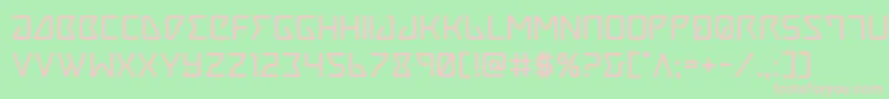 Tracerbold Font – Pink Fonts on Green Background