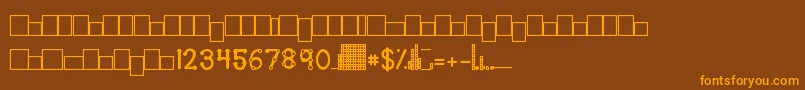 fuente Kgteacherhelpers – Fuentes Naranjas Sobre Fondo Marrón