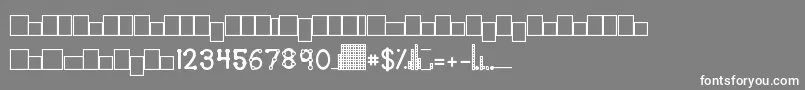 フォントKgteacherhelpers – 灰色の背景に白い文字