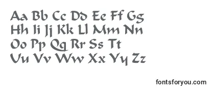 Calligrapherc -fontin tarkastelu