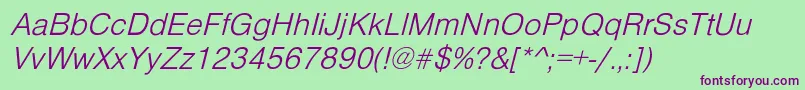 PartridgeoblLi Font – Purple Fonts on Green Background