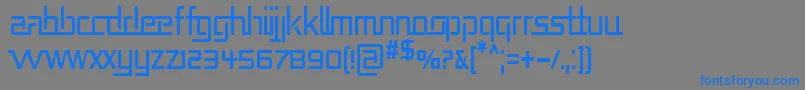 Repucn Font – Blue Fonts on Gray Background