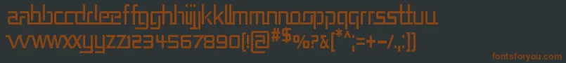 Шрифт Repucn – коричневые шрифты на чёрном фоне