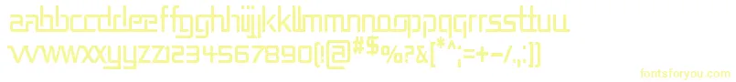 Repucn Font – Yellow Fonts on White Background