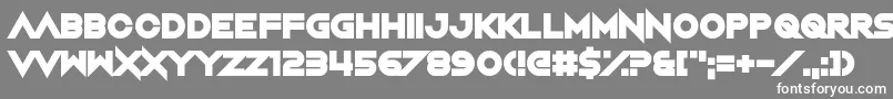 フォントNightMachine – 灰色の背景に白い文字