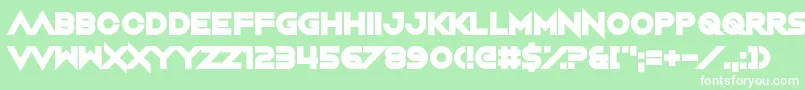 NightMachine Font – White Fonts on Green Background