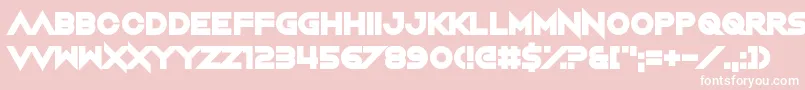 NightMachine Font – White Fonts on Pink Background