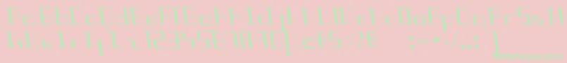 DiagoOoo1Webfont Font – Green Fonts on Pink Background