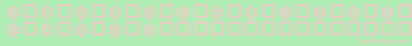 Snowycaps Font – Pink Fonts on Green Background