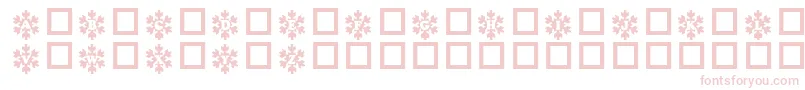 Snowycaps Font – Pink Fonts on White Background