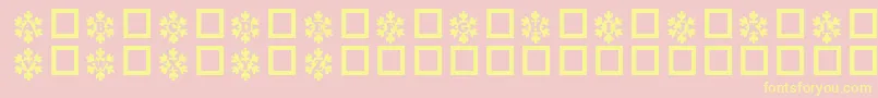 More about Snowycaps Font Snowycaps Font – Yellow Fonts on Pink Background