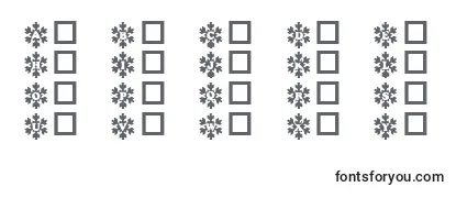 Обзор шрифта Snowycaps