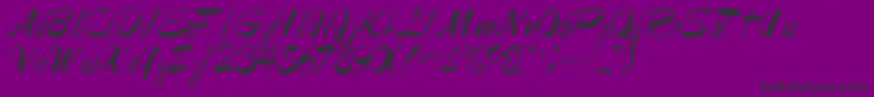 Jesabellfont72Regular-Schriftart – Schwarze Schriften auf violettem Hintergrund