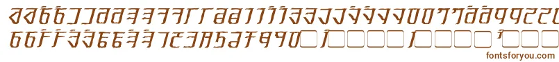 Шрифт ExoditeDistressedItalic – коричневые шрифты