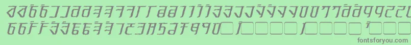 ExoditeDistressedItalic Font – Gray Fonts on Green Background