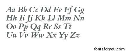Review of the Aldine401BoldItalicBt Font