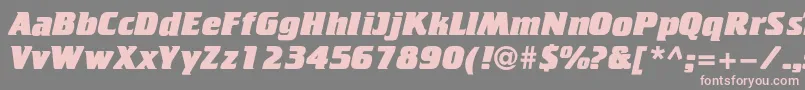 Шрифт Cricketheavyc – розовые шрифты на сером фоне