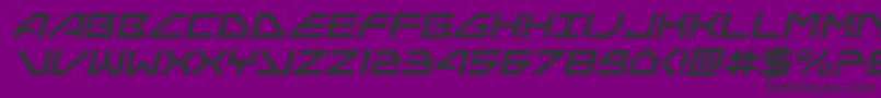 Neonavyital Font – Black Fonts on Purple Background