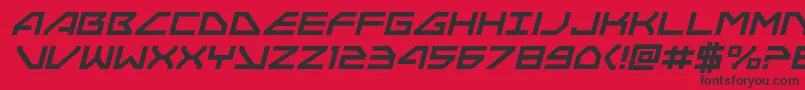 Neonavyital Font – Black Fonts on Red Background