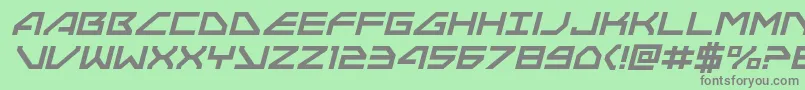 Neonavyital Font – Gray Fonts on Green Background