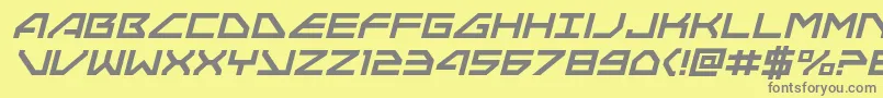 Neonavyital Font – Gray Fonts on Yellow Background